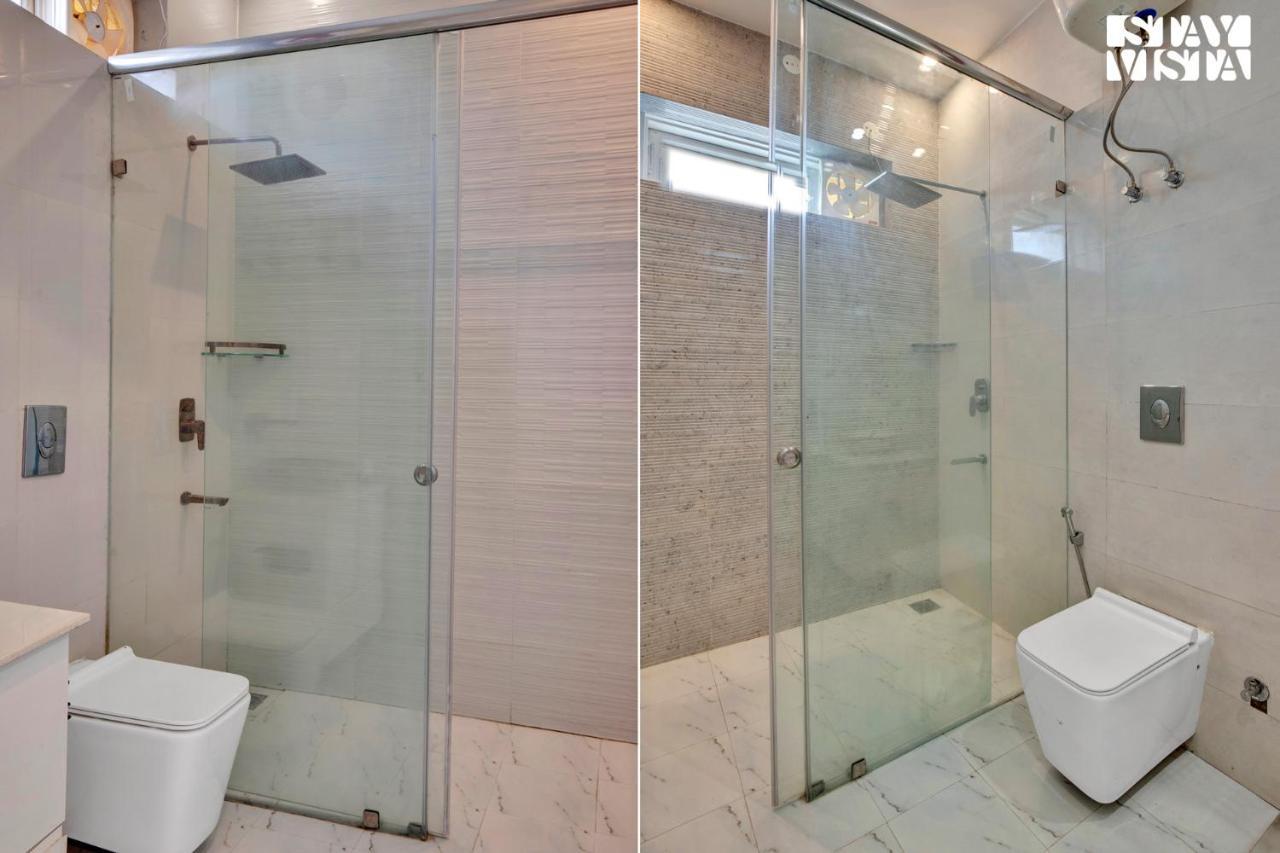 גורגאון Stayvista At Idyllic Farmhouse - A Glasshouse With Outdoor Pool מראה חיצוני תמונה